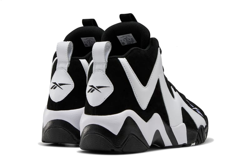 Black and white reebok kamikaze 2 sale