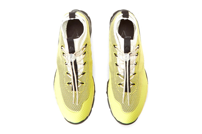 ROA Daiquiri Mid Sneakers in Yellow Release | Hypebeast