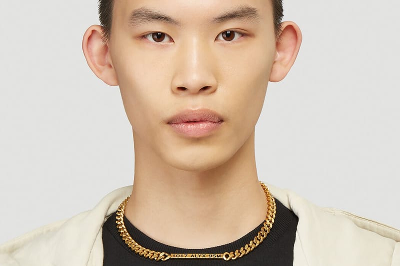 1017 ALYX 9SM Updates Gold-Toned Buckle Necklace | Hypebeast