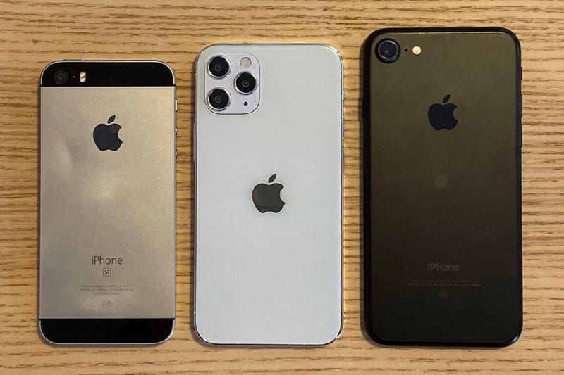 iphone 5s and iphone 12 mini size comparison