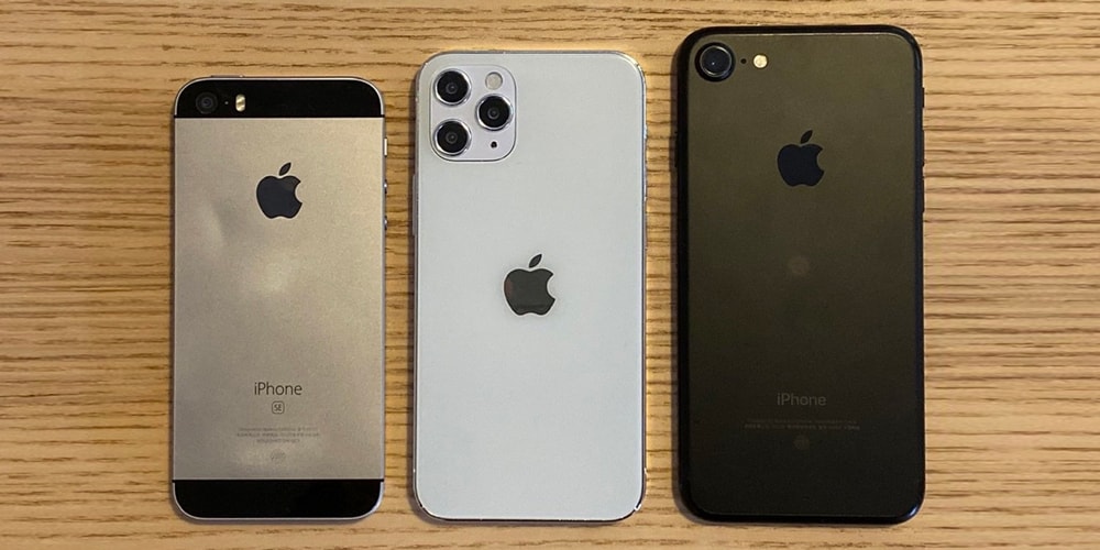 Взгляните на сравнение размеров 5,4-дюймового Apple iPhone 12