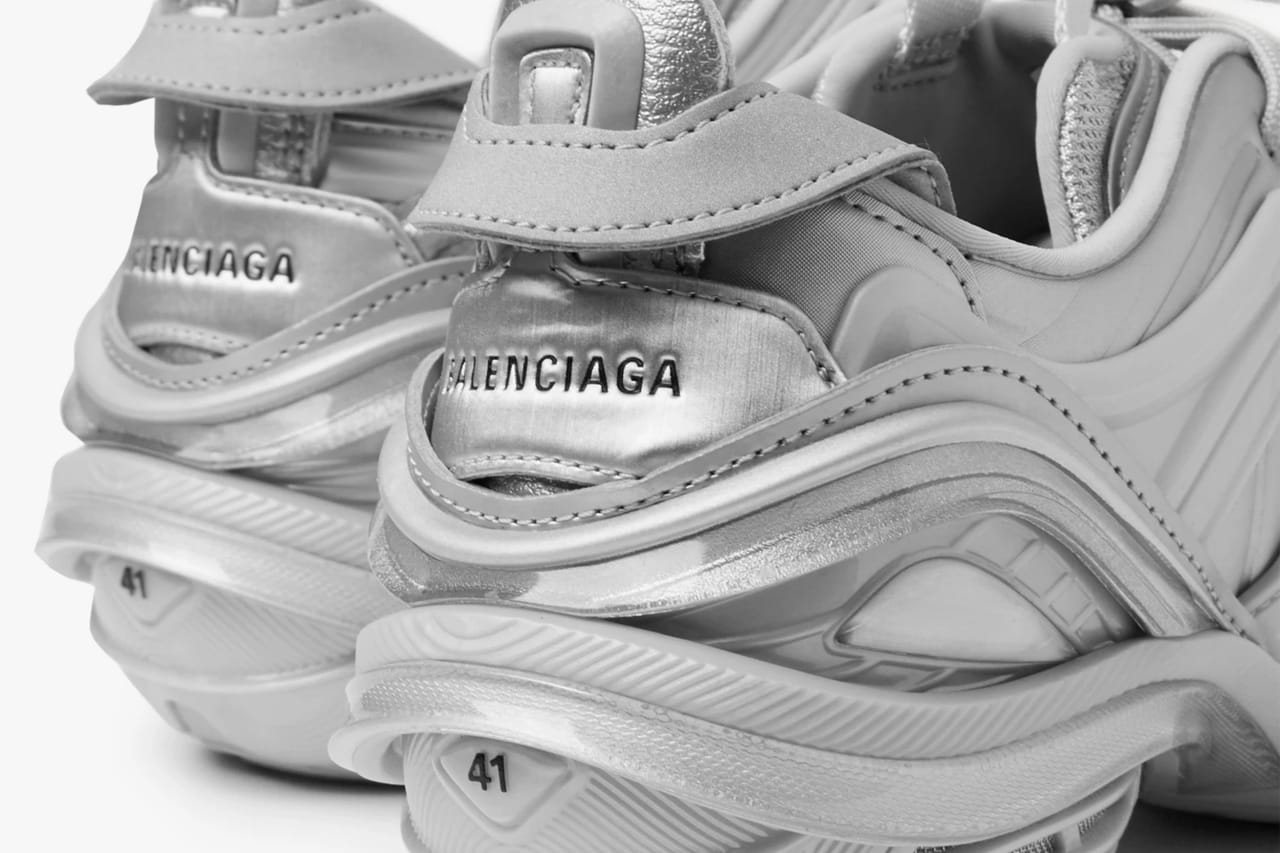 Balenciaga Drops Tyrex Sneaker in Flashy Silver | Hypebeast