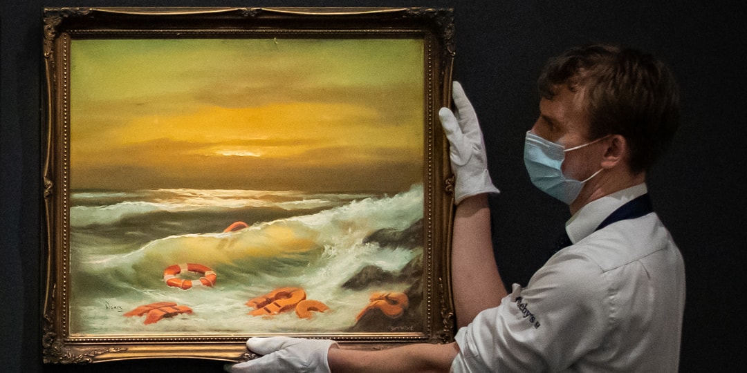Триптих Бэнкси «Вид на Средиземное море» продан на аукционе за 2 миллиона долларов
