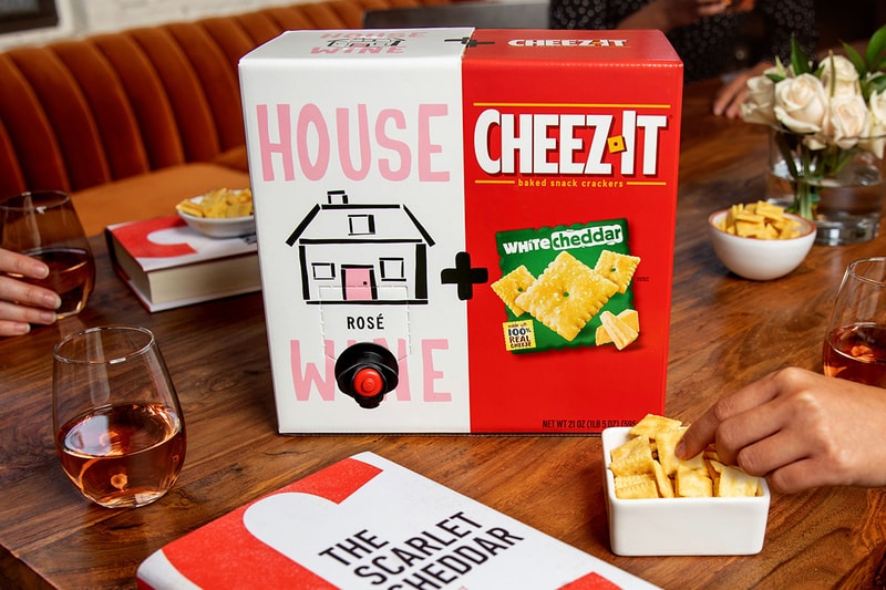 CheezIt White Cheddar & House Wine Rosé Box Set Release Hypebeast