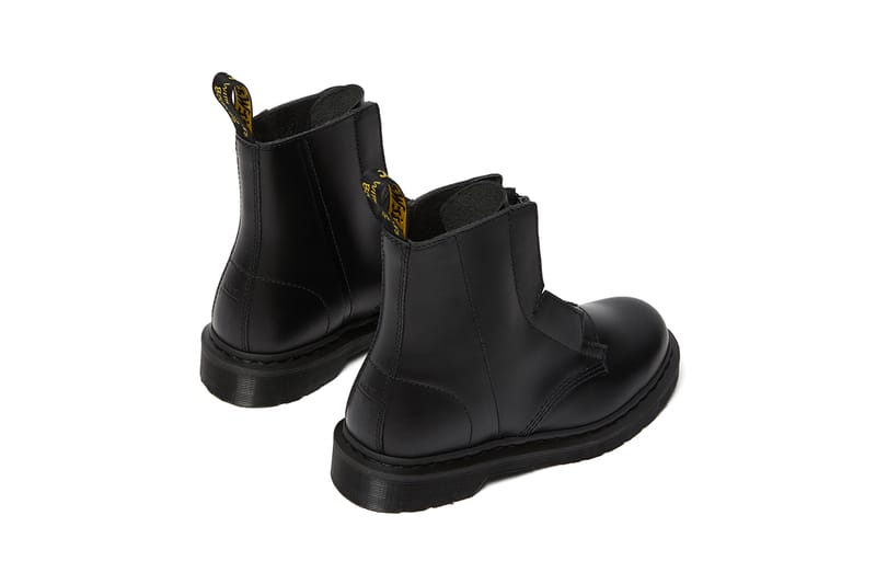 Rikard A-Cold-Wall* Leather Platform Boots in Black | Dr