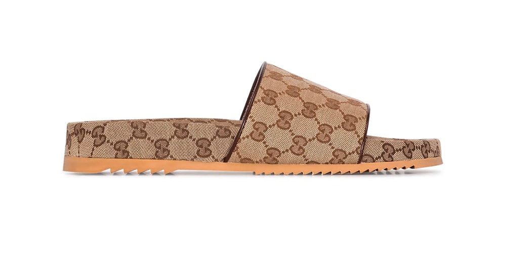 Gucci GG Supreme Sandals in Brown | Hypebeast