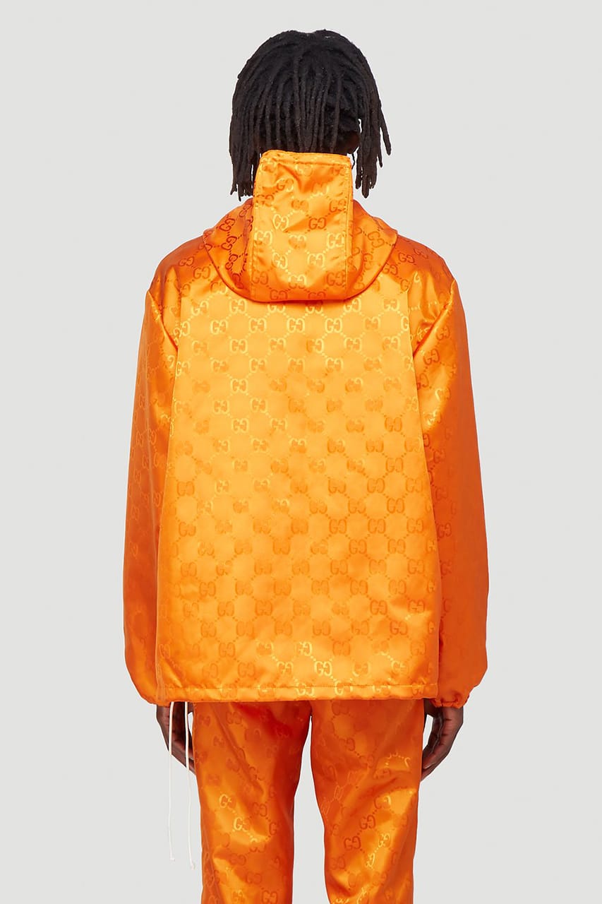 Gucci Drops Orange & Black Jacquard Shell Suits | Hypebeast