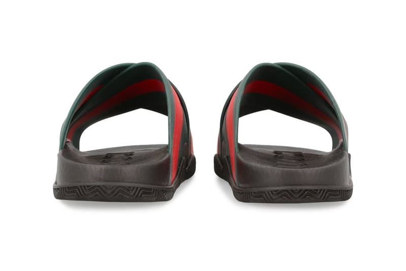 Green red sales gucci slides