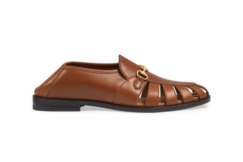 brown loafers gucci