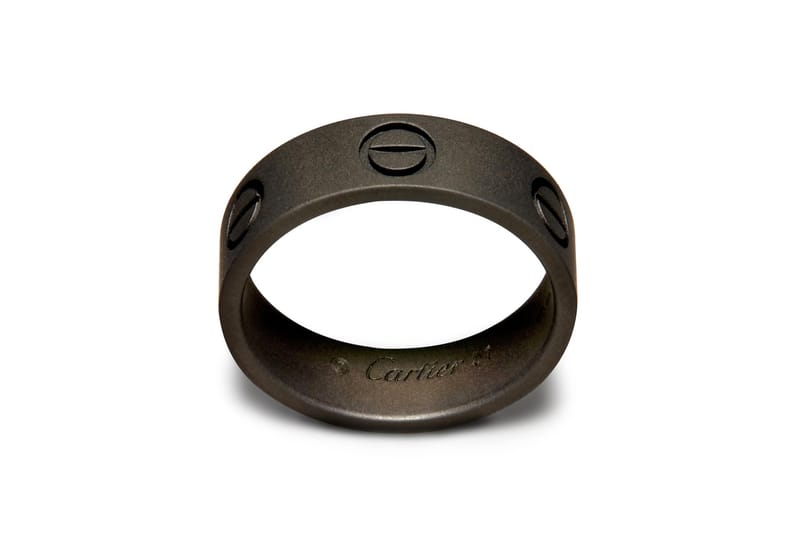 Black cartier shop mens ring