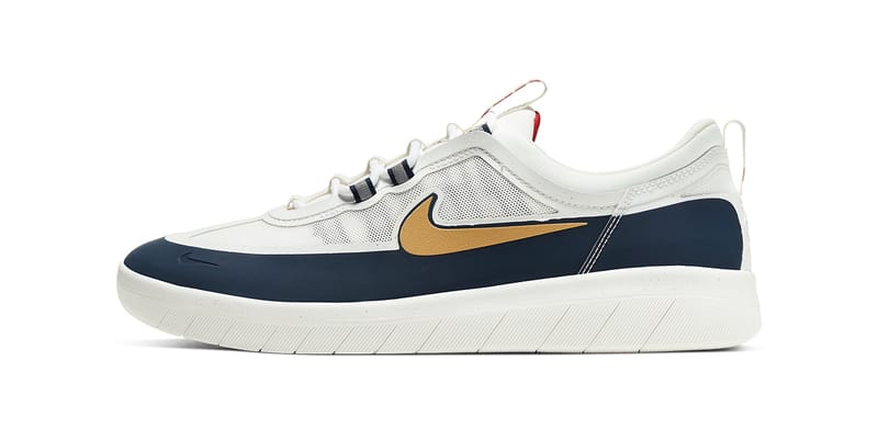 【新品未使用】NIKE SB NYJAH FREE 2 Nike SB Nyjah Free 2 SB Olympic White Navy Blue Gold Red
