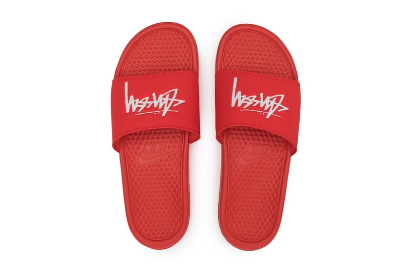 Benassi x best sale stüssy habanero red