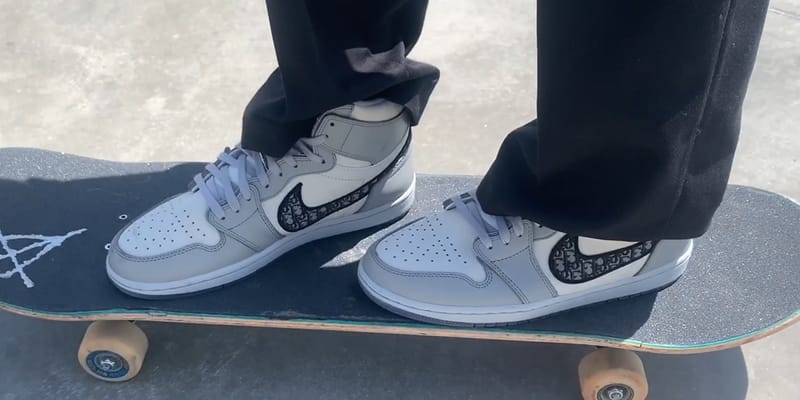 Erik Arteaga Skates in Dior x Air Jordan 1 High OG | Hypebeast