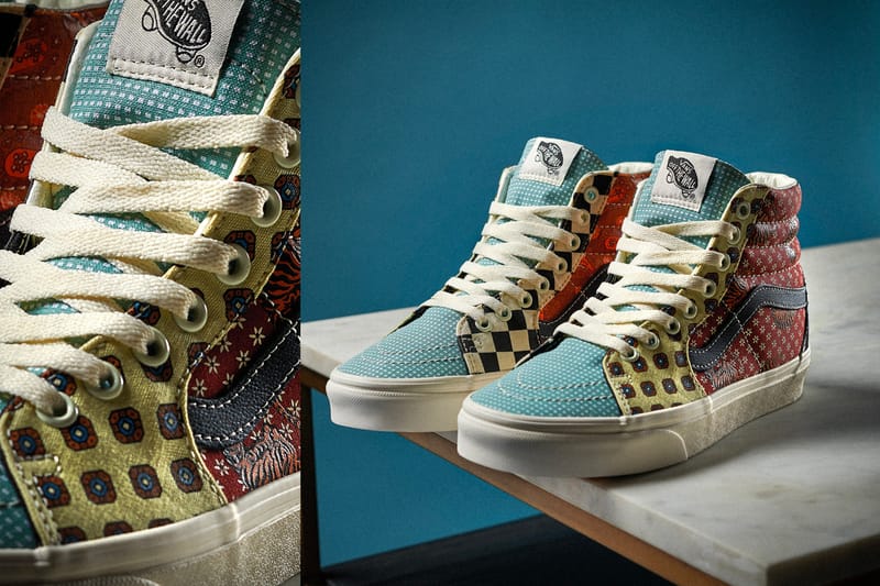 Patchwork sk8 hi store vans