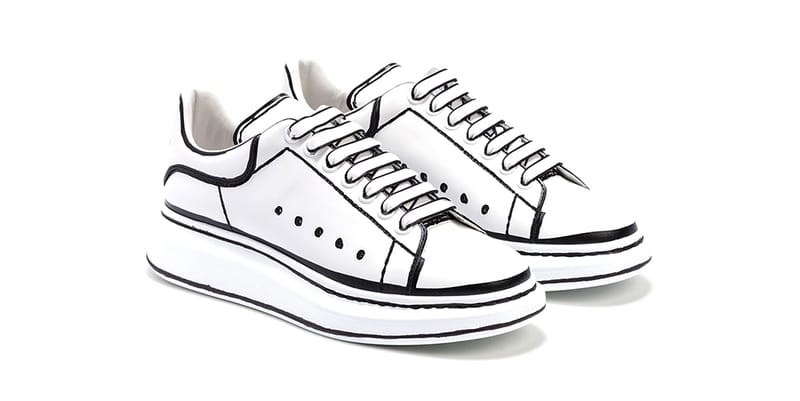 Alexander mcqueen shoes white and clearance black