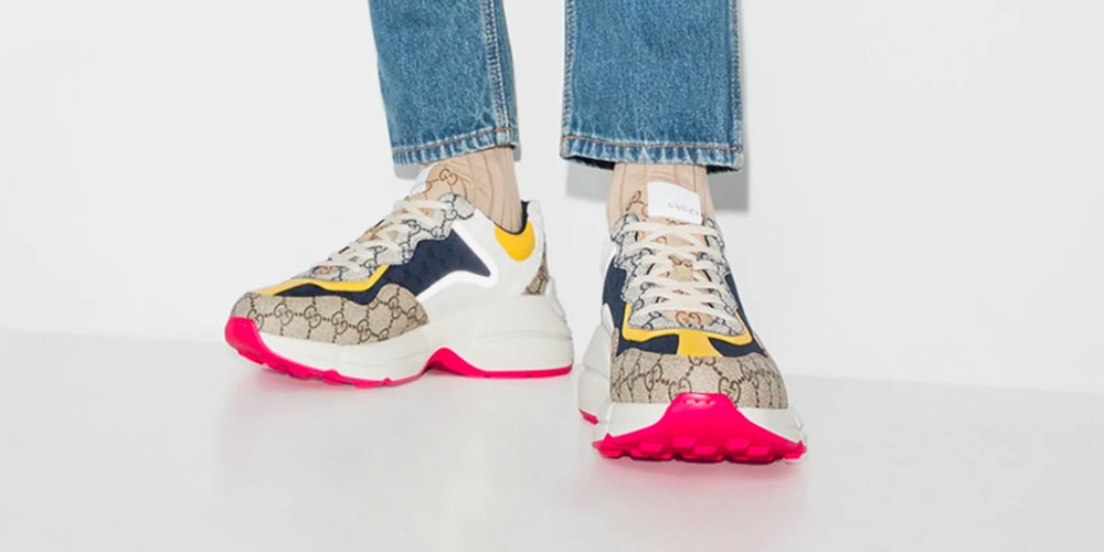 Gucci Rython Volts Gucci Multicoloured Rhyton Sneakers Release | Hypebeast