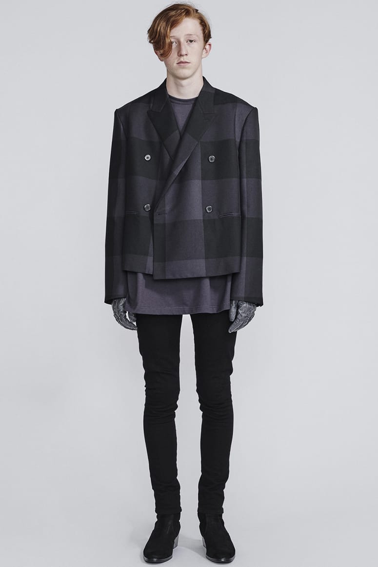 LAD MUSICIAN 21AW WOOL BOA HIGH NECK BLOUSON BLACK 46 2221