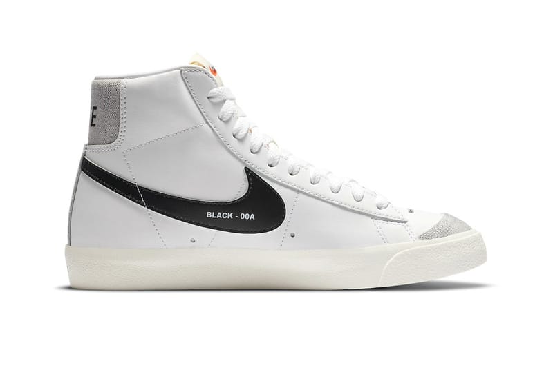 Nike blazer cheap black white high