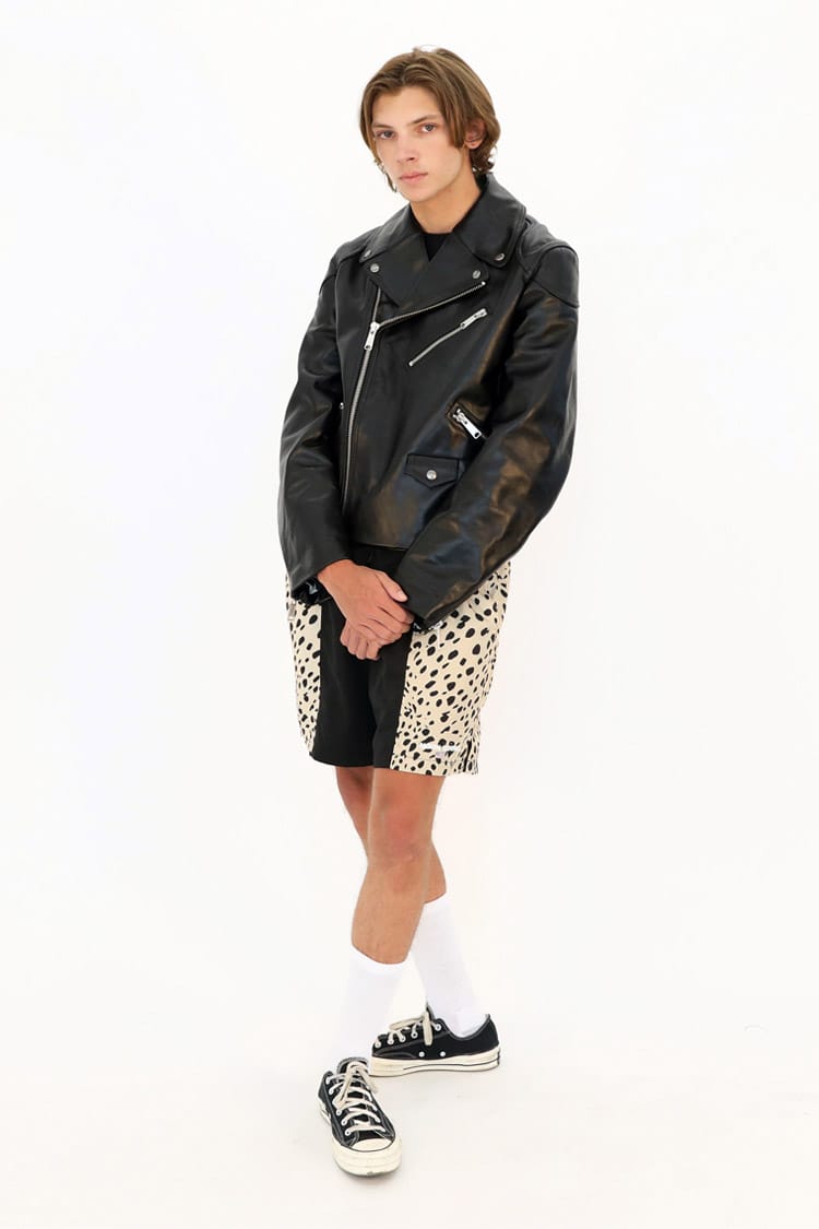 『Noon Goons』ヌーングーンズ (L) スタジャン / SKYLINE Noon Goons Varsity Sweater Navy