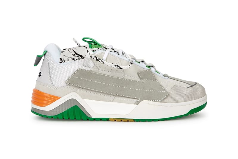 off white sneakers green