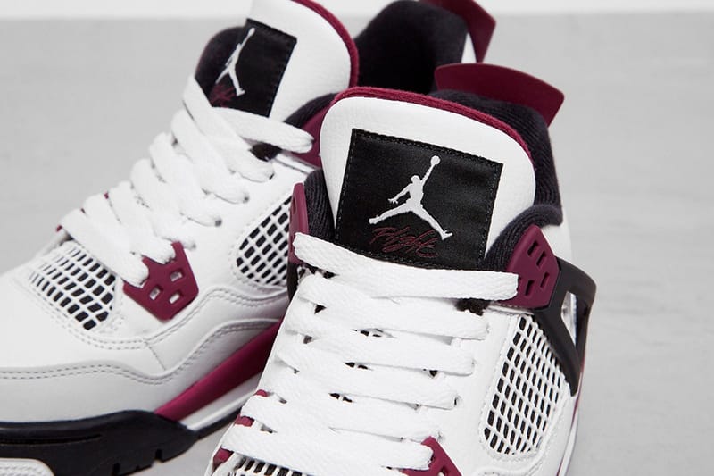 Air jordan 4 red and sale white wine