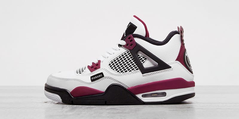 Air jordan 4 2025 red and white wine