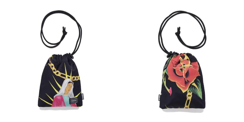 WACKO MARIA×PORTER  SHOULDER POUCH WACKO MARIA x PORTER Drawstring Shoulder Pouch | Drops