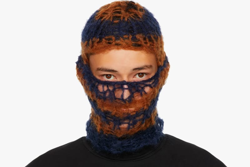 小物 raf simons Mohair Long Grove Raf Simons Mohair Wool Sweater Autumn Winter 2022/23 Blue