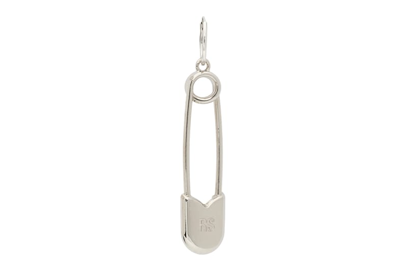 Raf Simons Silver Safety Pin Earring | Hypebeast
