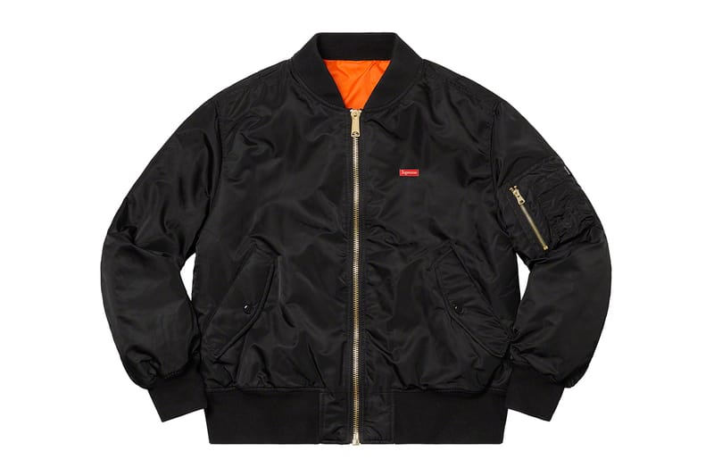 Supreme bomber sale jacket black