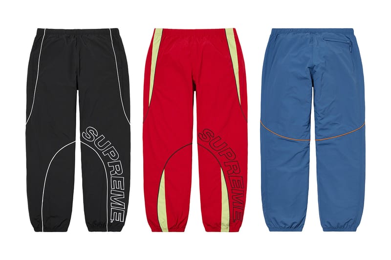 Supreme black hot sale track pants