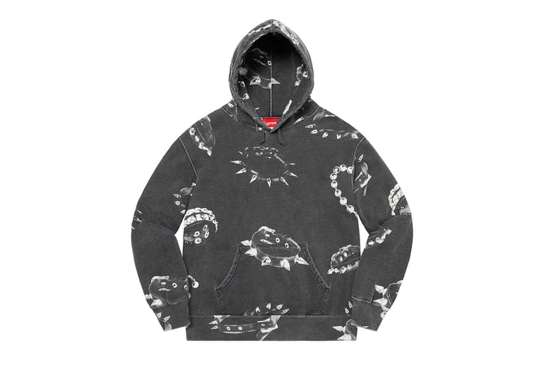 Supreme collar online hoodie