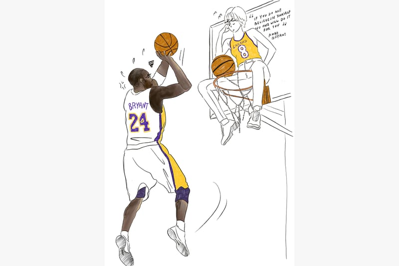 Adam Lister Kobe Bryant ジークレープリントアート Adam Lister Kobe Bryant ジークレープリントアート 版画
