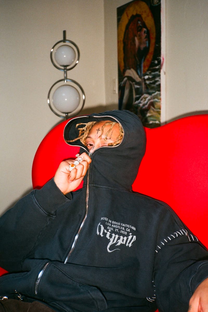 Rose in good faith shops x trippie red hoodie