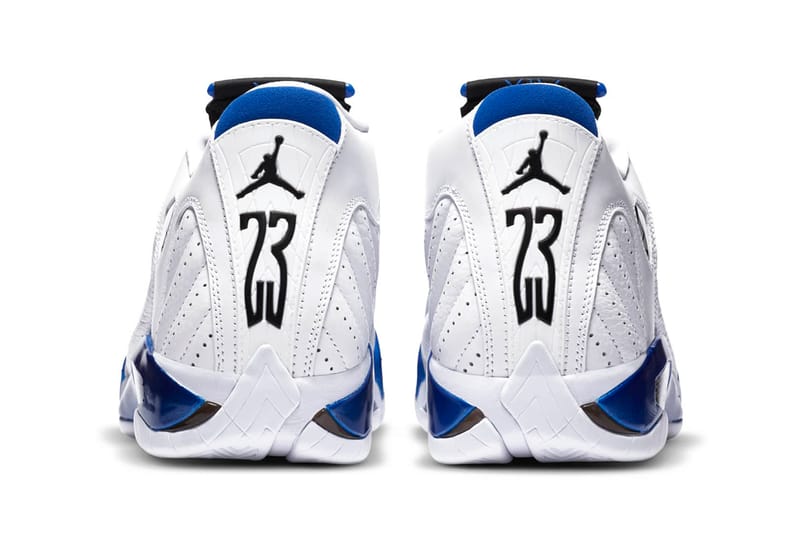 White and deals blue jordan 14