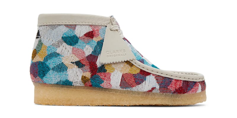 Clarks wallabee woven sales multicolor boot