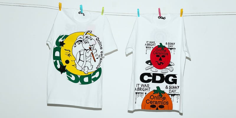 Cdg play hot sale shirt online