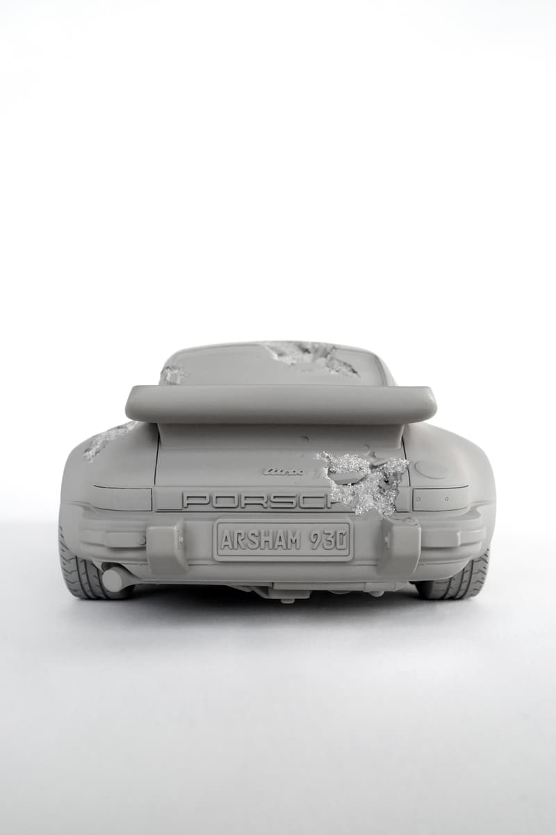 daniel arsham eroded 911 turbo figure white