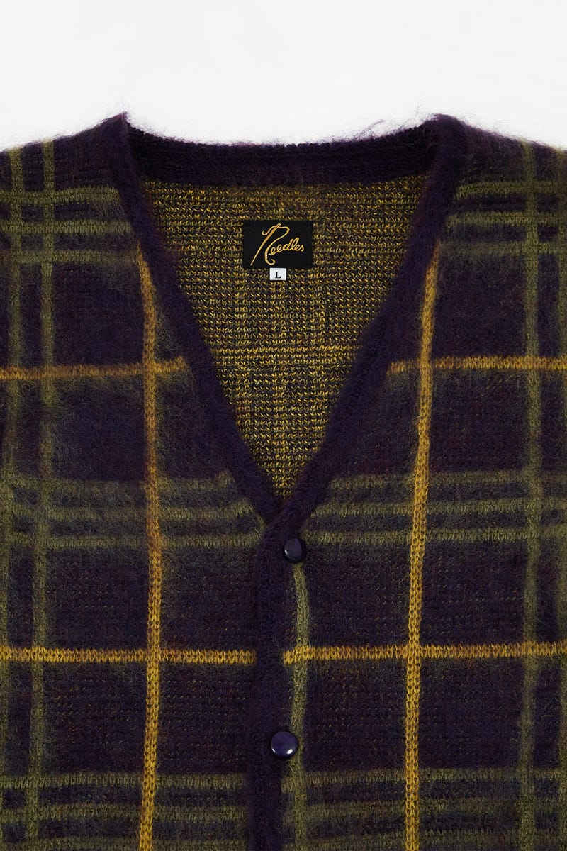 NEEDLES Mohair Cardigans Plaid Information | Hypebeast