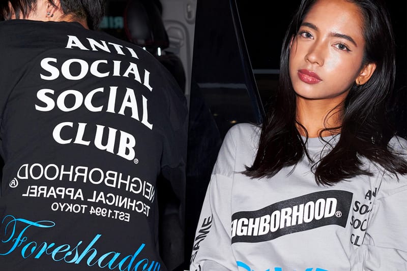 Anti social social club neighborhood hoodie hot sale