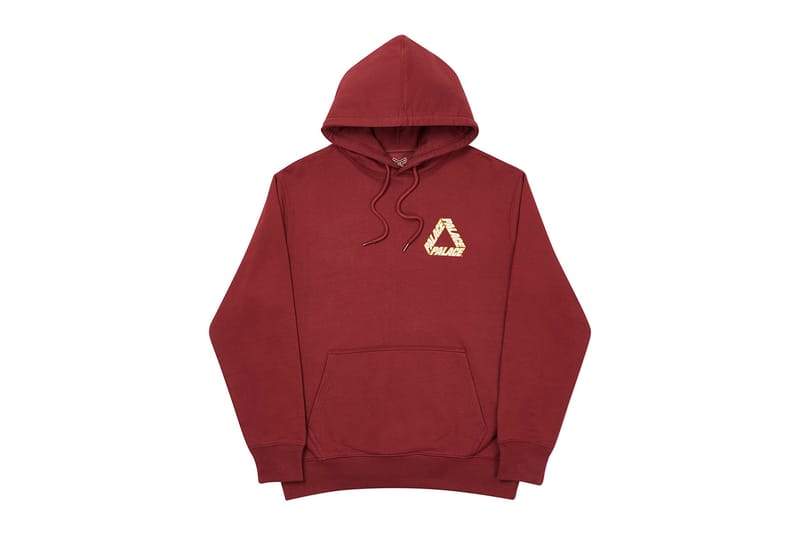 Palace red online hoodie