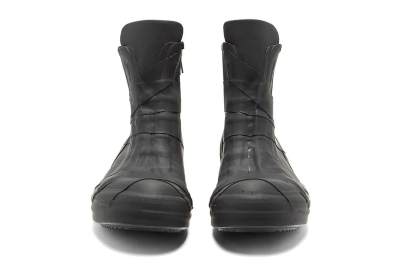 Rick Owens Black Bondage High Top Sneakers Release | Hypebeast