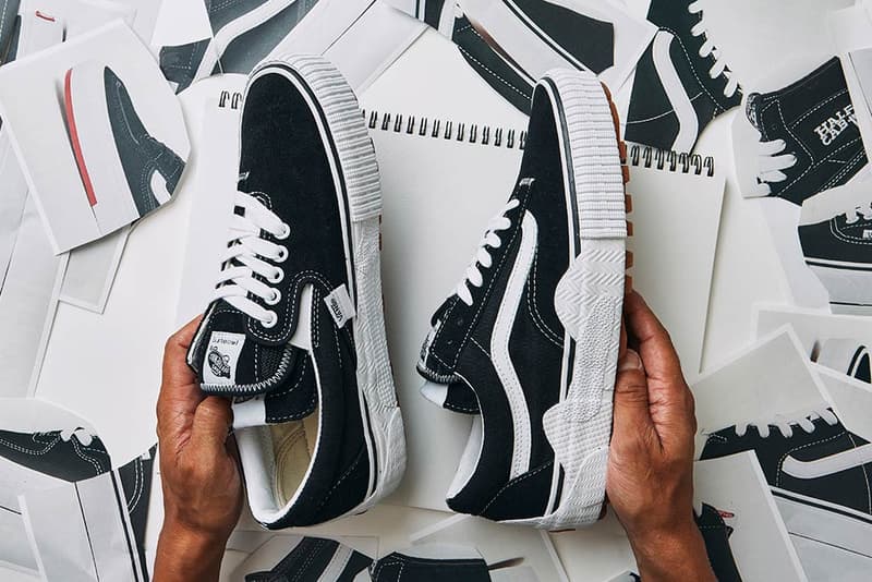 vans cut and paste black white