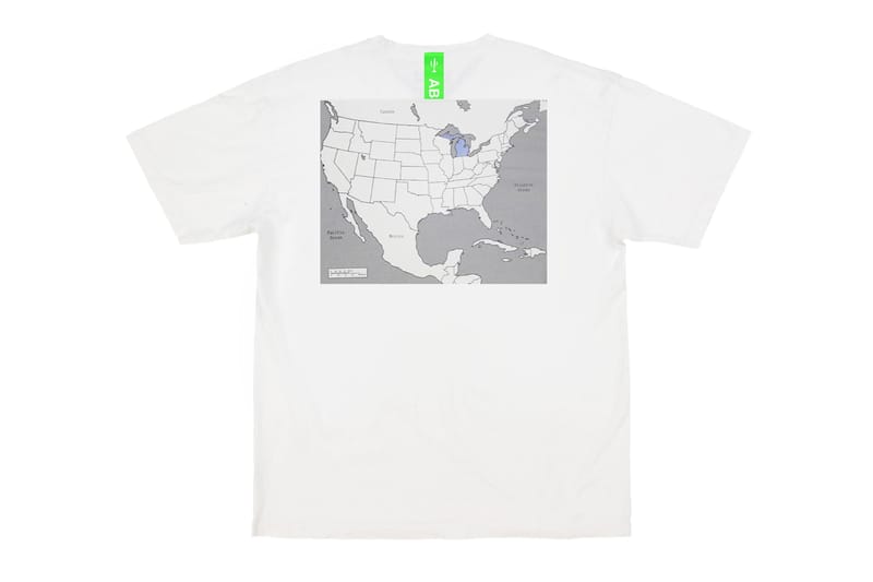Tシャツ・カットソー Virgil Abloh Canary Yellow Pyrex T-Shirt White FW 19 2019 Virgil Abloh Canary Yellow x Think Outside the Box T-Shirt