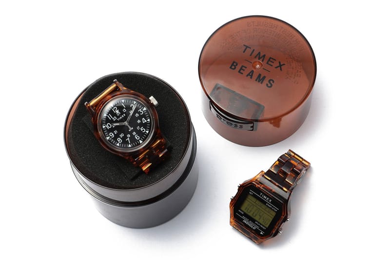 Timex x BEAMS Tortoiseshell Watches Release | Hypebeast