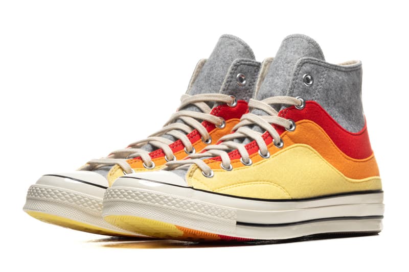 converse x converse nor easter felt chuck 70 hi