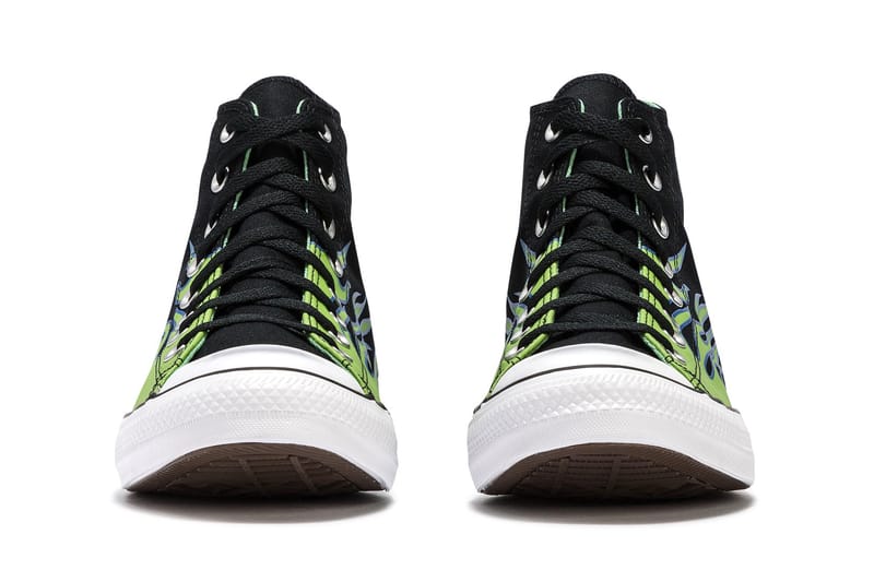 Converse Adds Neon Green Flames To Chuck Taylor All Star | Hypebeast