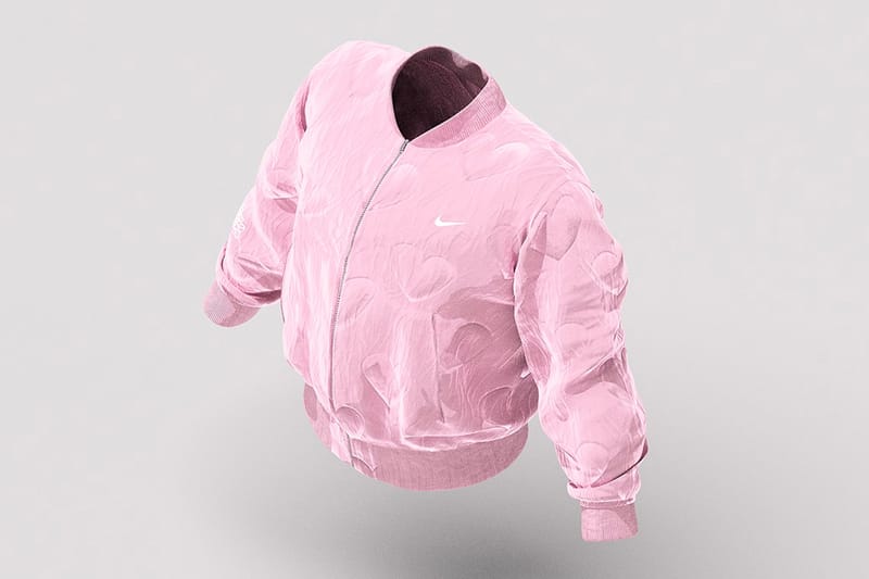 Nike pink bomber sales jacket drake