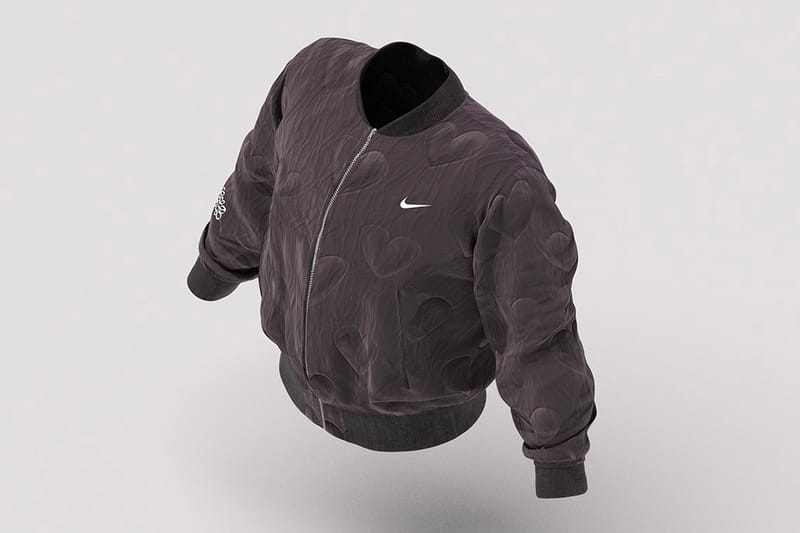 Nike pink store bomber jacket drake