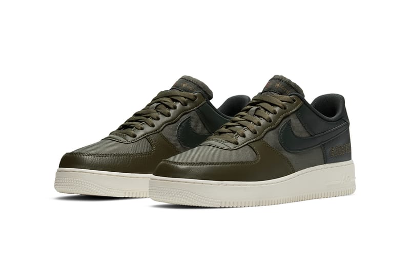 Nike air force 2024 1 white medium olive